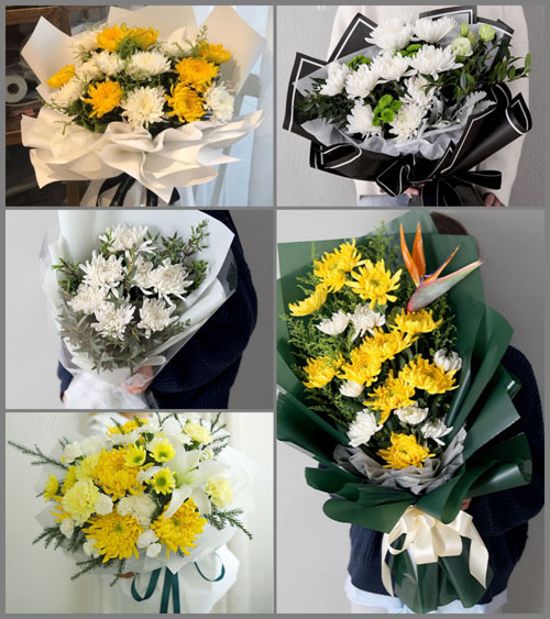 山东莱芜钢城区辛庄镇刘响泉村白事花束代送